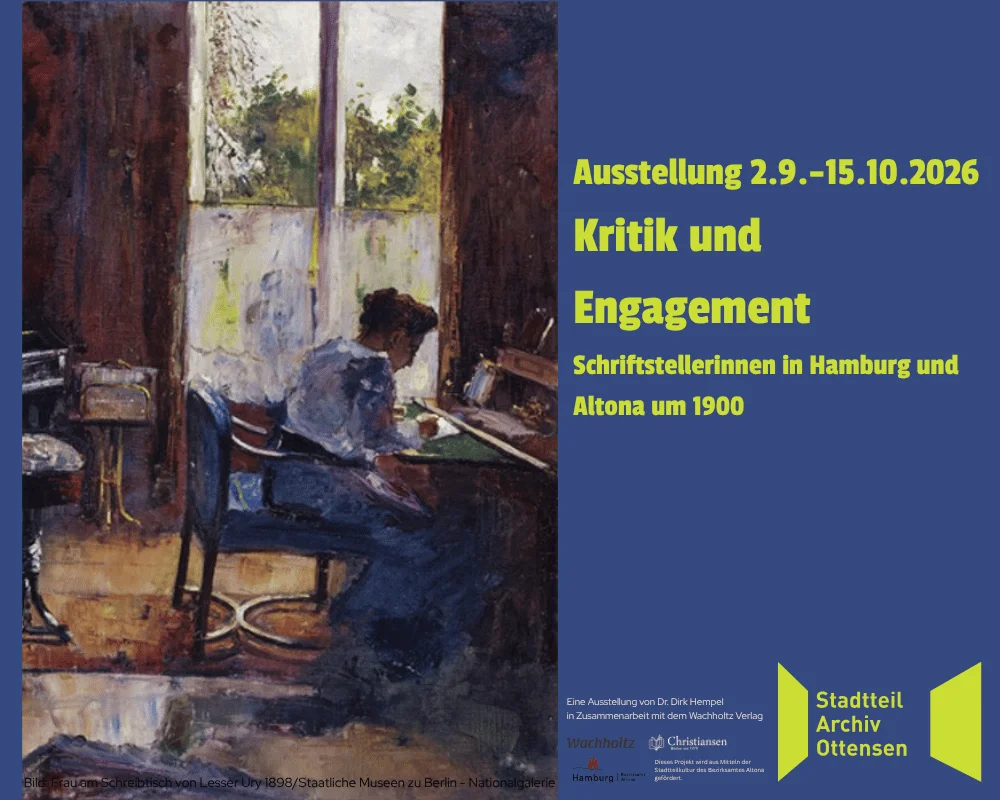 Ausstellung: Kritik und Engagement. Schriftstellerinnen in Hamburg und Altona um 1900