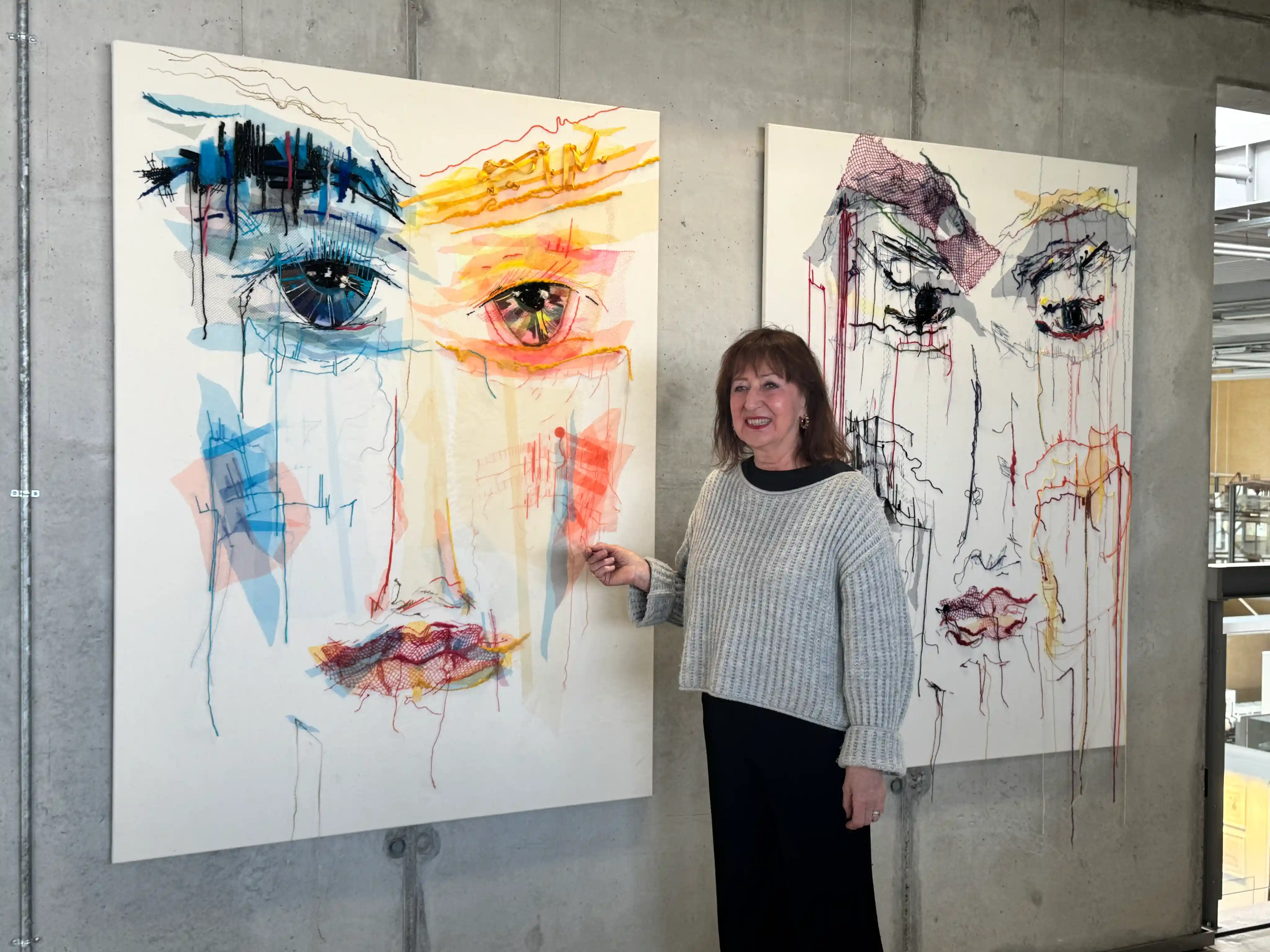 "Blick ins Leben" - Textilkunst zeigt Menschen und Emotionen