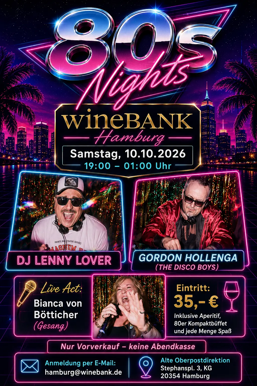 80s NIGHTS – ONE NIGHT. ONE DECADE. NOTHING ELSE.