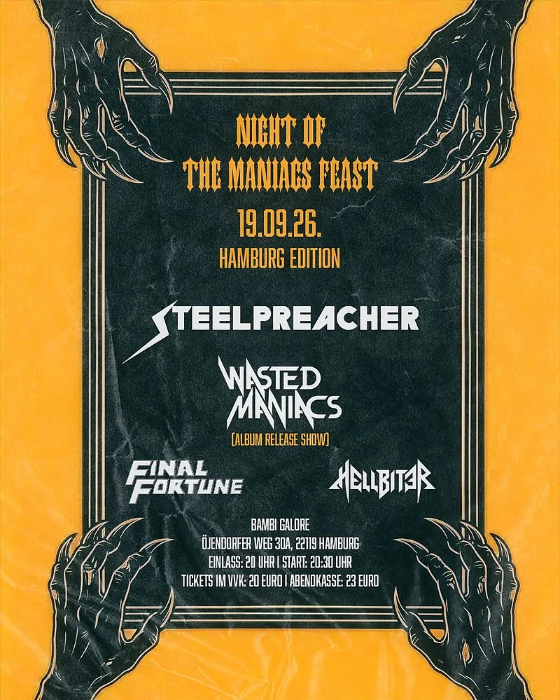 Night Of The Maniacs Feast - Hamburg Edition