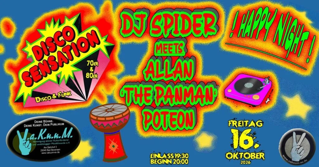 DJ SPIDER meets ALLAN ‘THE PANMAN‘ Poteon