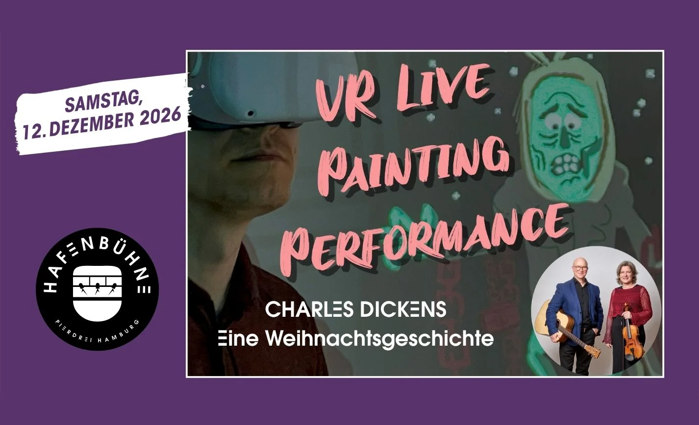 VR Painting Performance, Lesung & Live Musik - Helge Stroemer